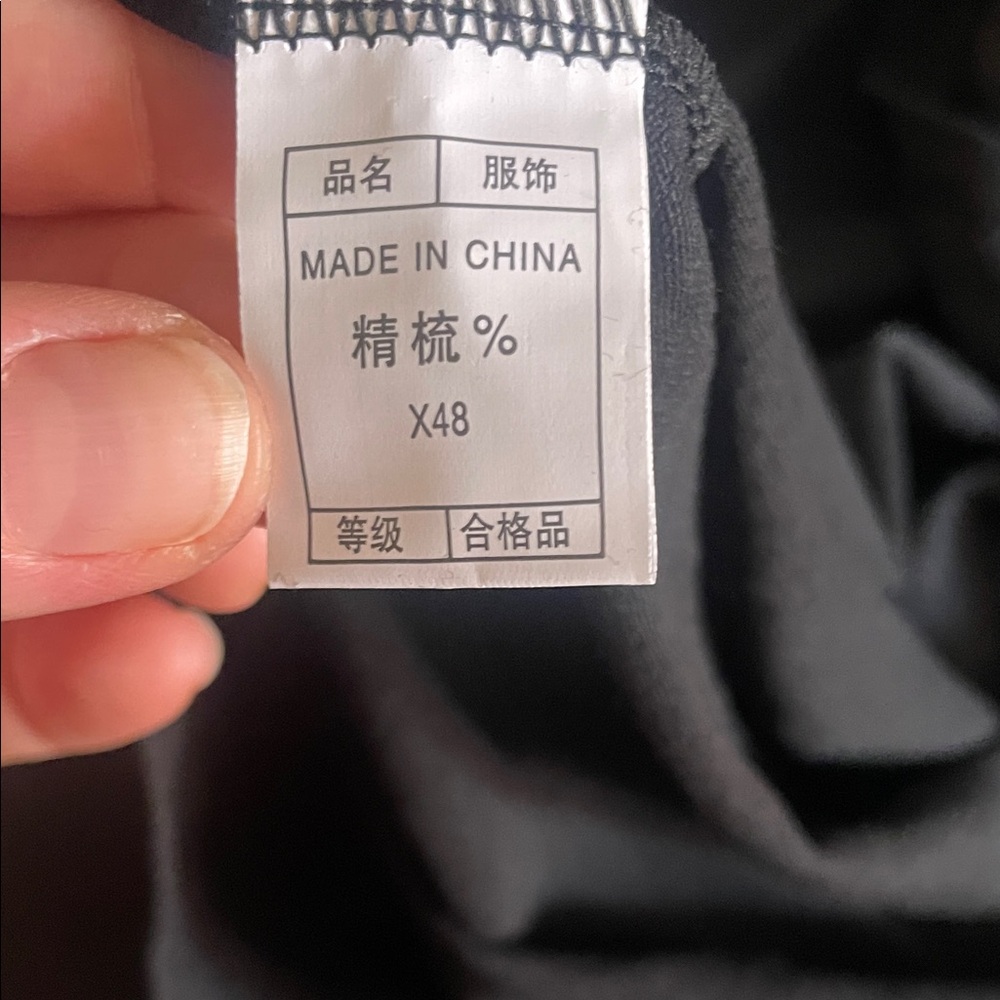 Black Graphic T-Shirt with White Floral Design - Picture 3 of 5